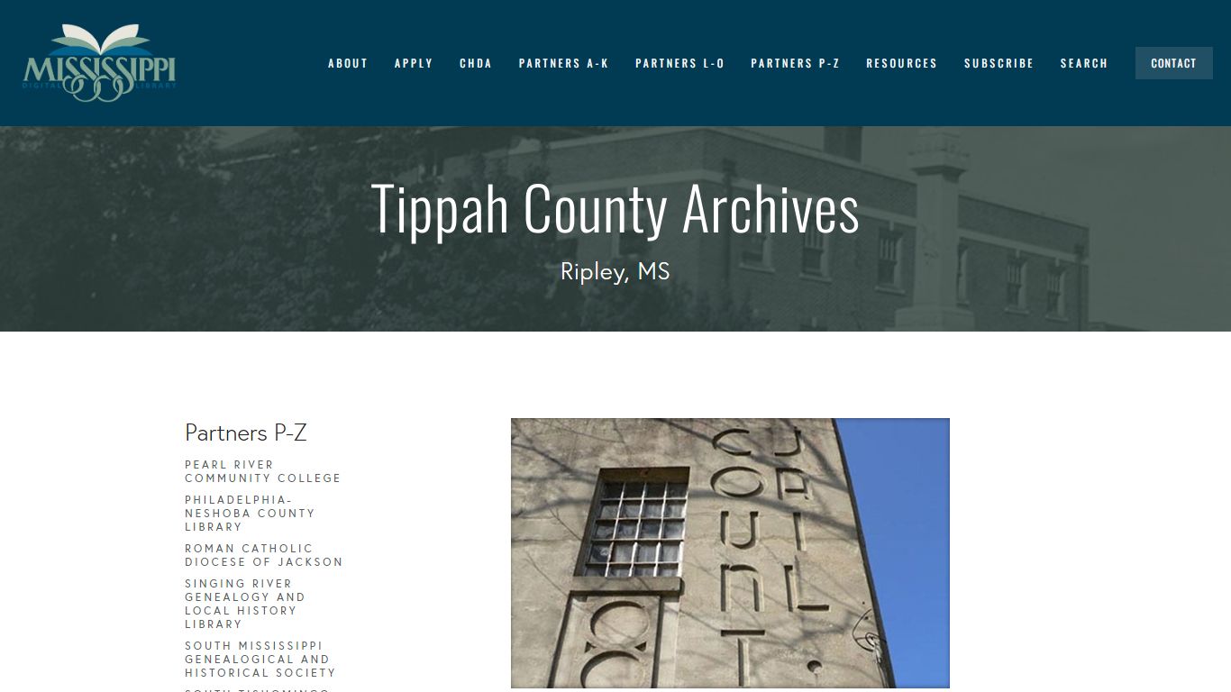 Tippah County Archives - Mississippi Digital Library